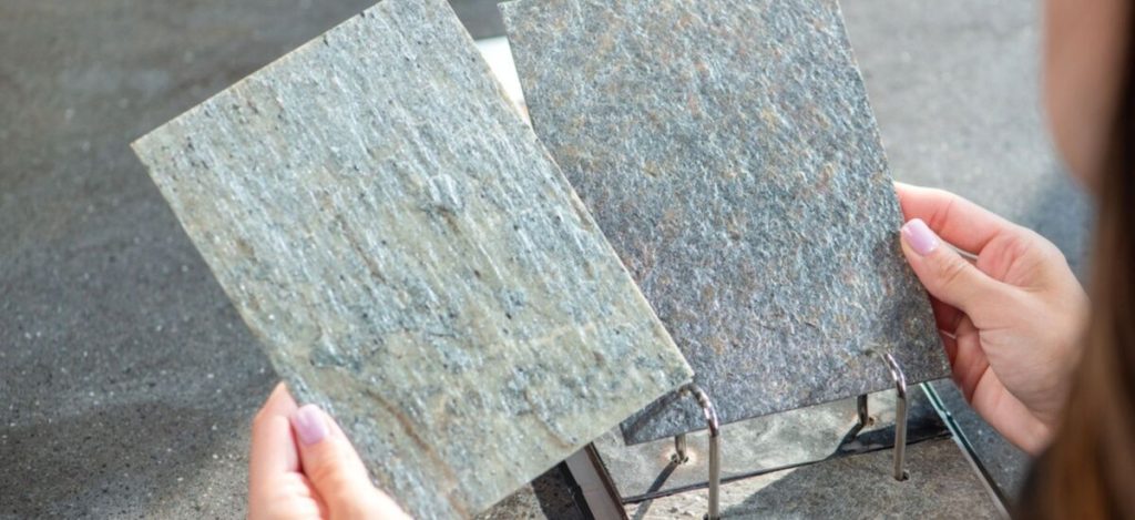 Stone veneer samples help ensure the right selection.