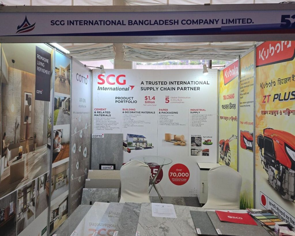 SCG International’s booth at Thailand Week 2025 in Bangladesh SCG International's booth at Thailand Week 2025 in Bangladesh