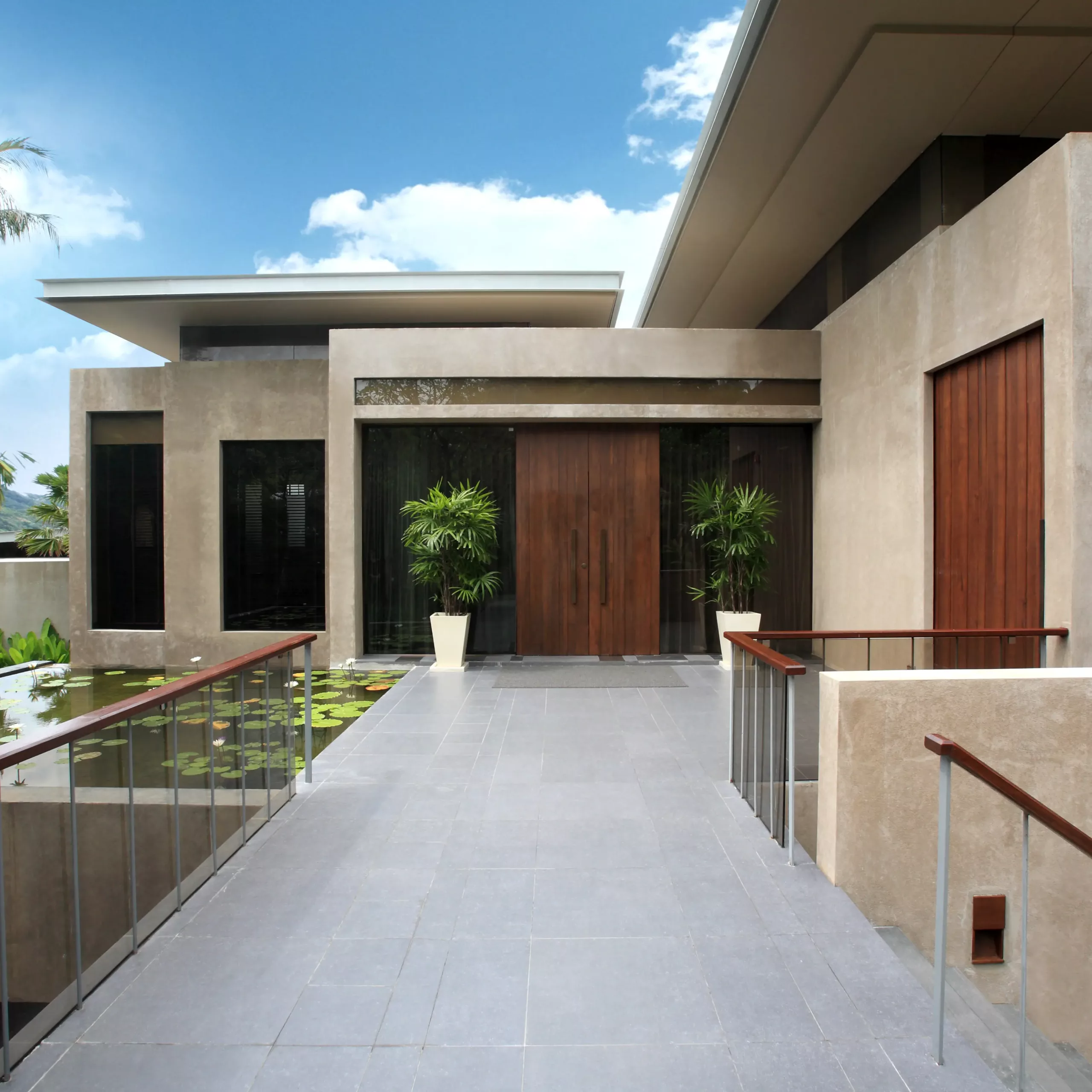 stucco Stucco - white cement application of Montania white cement